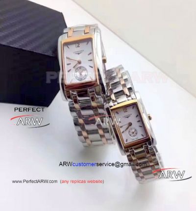 Perfect Replica Longines DolceVita Quartz Watch 2-Tone Rose Gold